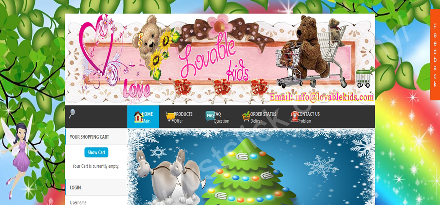 Loveable Kids website portfolio preview